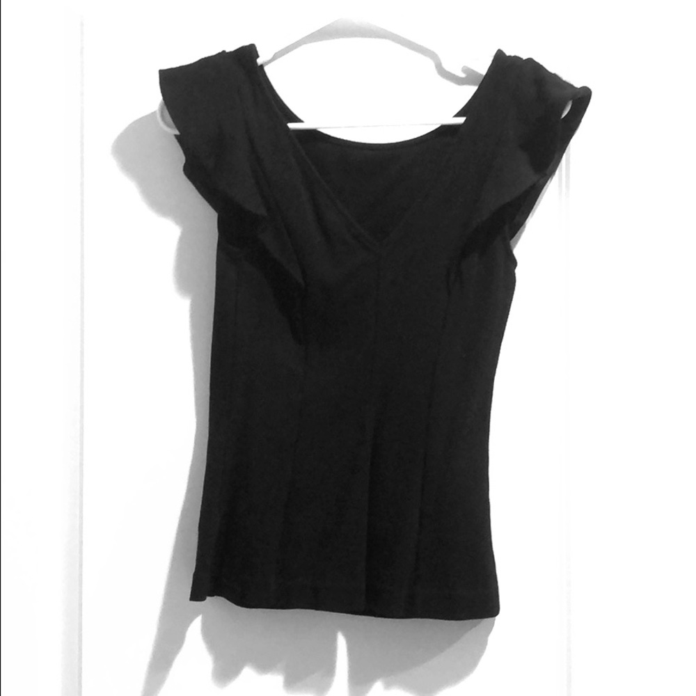 Express ruffle sleeve top